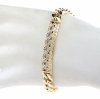 2973 Bransoletka elegancka złota 17+2cm pozłacana 14k wzór grecki